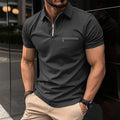 Johannes Polo mit Reißverschluss - Polos - Schwarz - Müller Mode