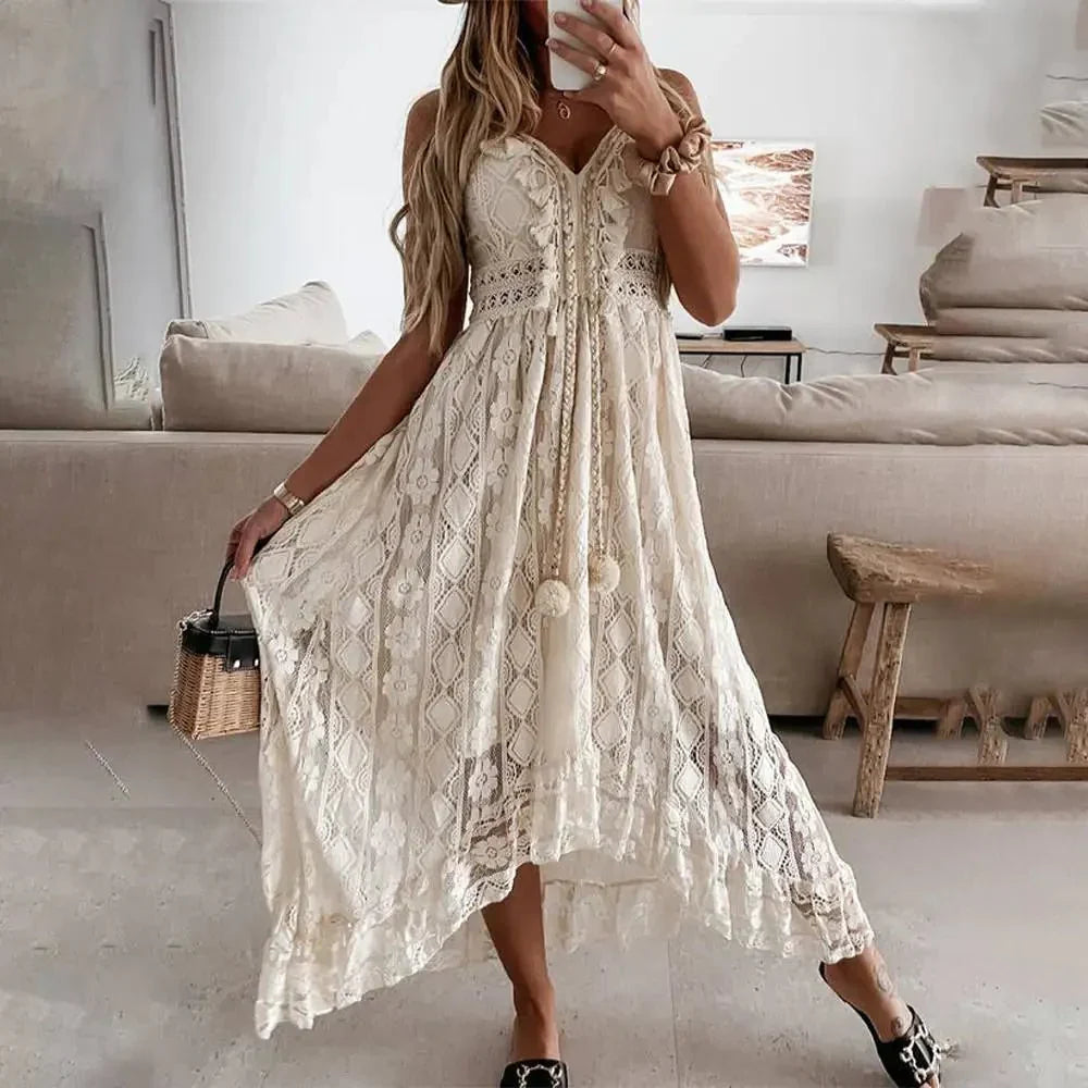 Malina Boho-Spitzenkleid