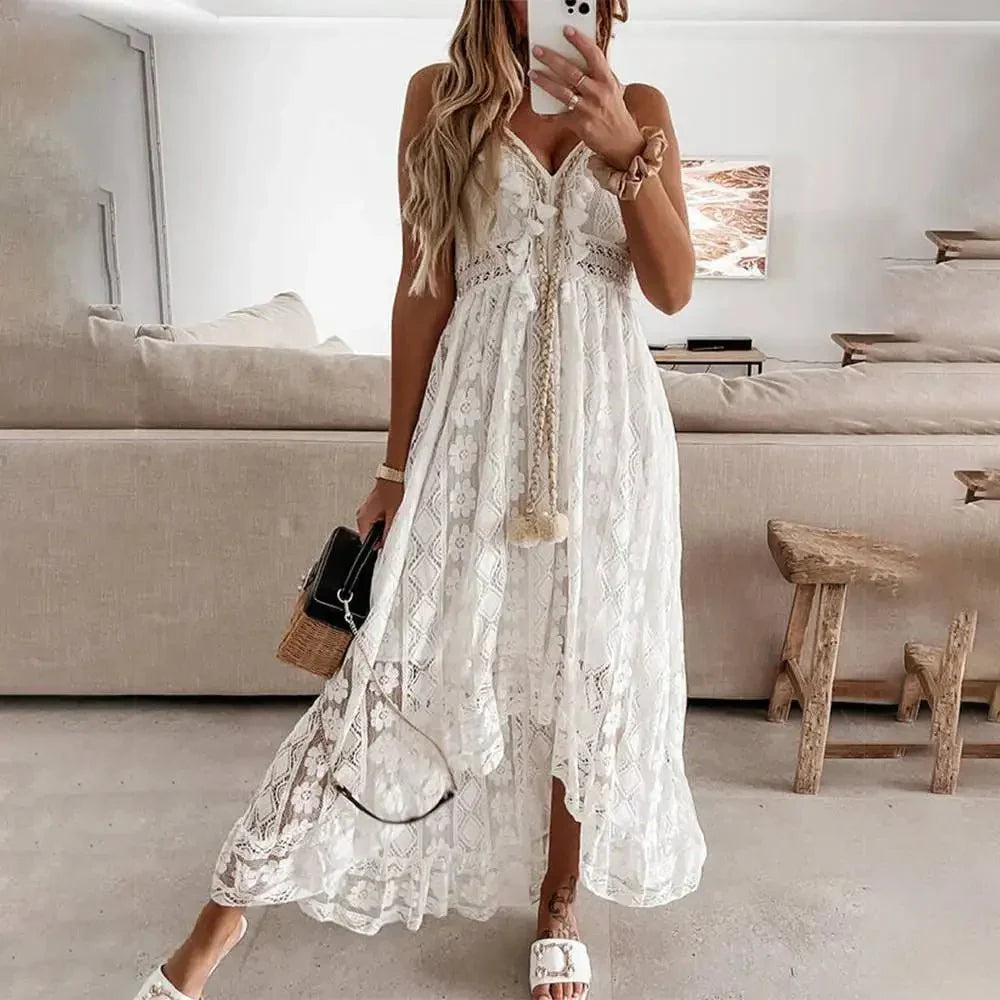 Malina Boho-Spitzenkleid