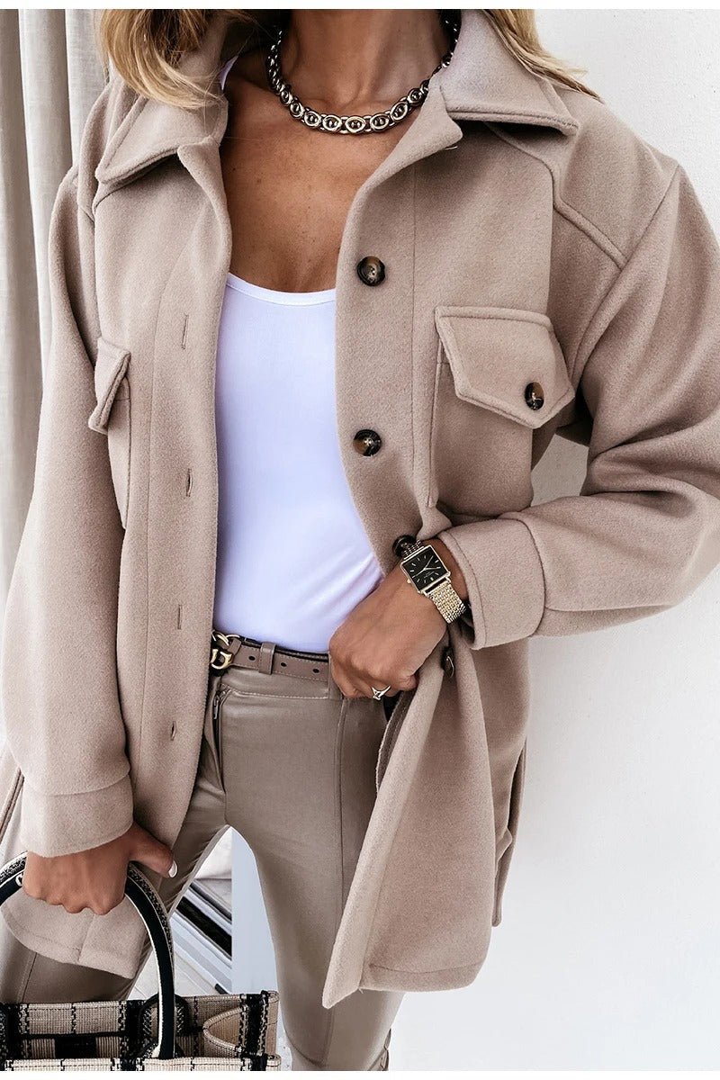 Sille - Stylischer Frühlingsmantel - Mittlerer Mantel - Leichte Jacken - Beige - Müller Mode